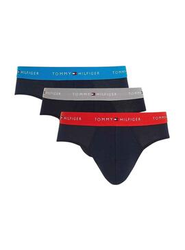Pack 3 slips Tommy Hilfiger Slip Bleu Marine Homme