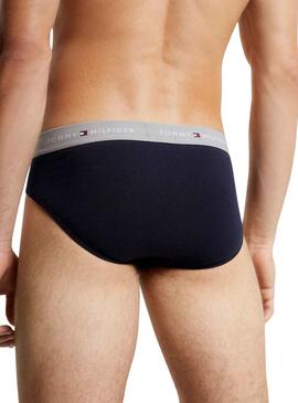 Pack 3 slips Tommy Hilfiger Slip Bleu Marine Homme