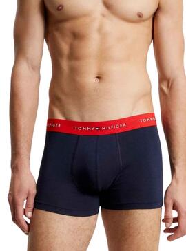 Pack 3 Bóxers Tomm Hilfiger Malle Bleu Homme