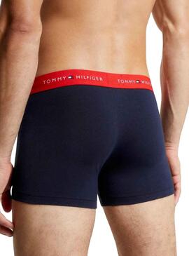 Pack 3 Bóxers Tomm Hilfiger Malle Bleu Homme
