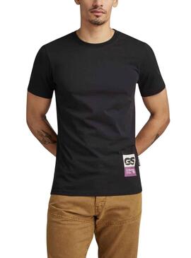 T-Shirt G-Star Back Slim Noire pour Homme