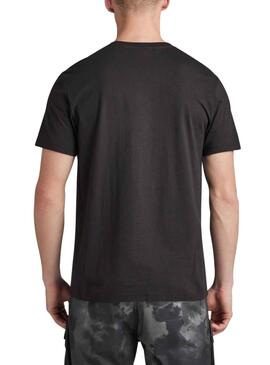 T-Shirt G-Star Raw Feutre Noire pour Homme