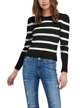 Pull Only Sally Noire pour Femme