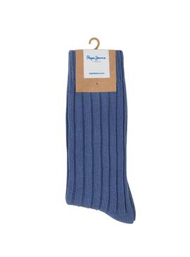 Pack 2 Chaussettes Pepe Jeans Chunky Bleu Homme
