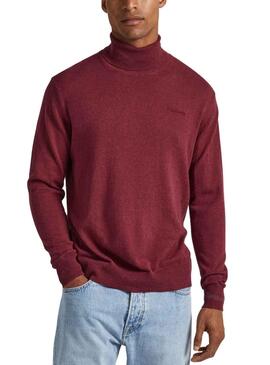 Pull Pepe Jeans Andre Tortue Rouge pour Homme
