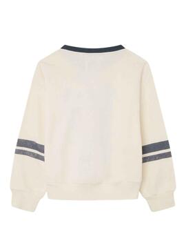 Sweat Pepe Jeans Tina Mousse Beige Fille