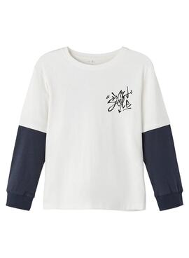 T-Shirt Name It Beige Omsan pour Garçon