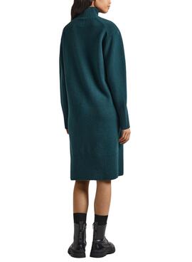 Robe Pepe Jeans Dasya Knitted Vert pour Femme