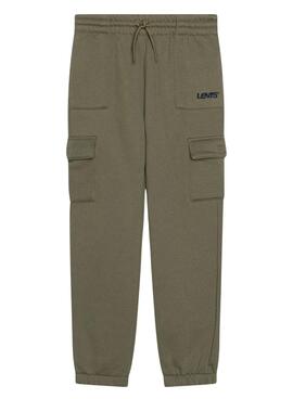 Pantalon Levis Utility Cargo Jogger Vert Garçon