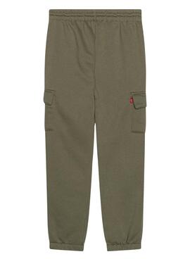 Pantalon Levis Utility Cargo Jogger Vert Garçon