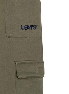 Pantalon Levis Utility Cargo Jogger Vert Garçon