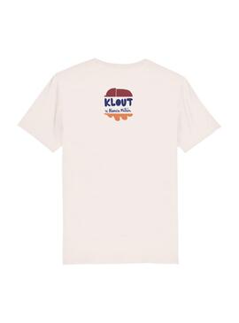 T-Shirt Klout Blanc Millán II Beige Unisex