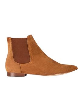Bottines Popa Angela Serraje Camel pour Femme
