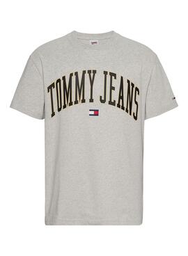 T-Shirt Tommy Jeans Gold Arch Gris pour Homme