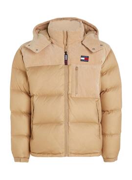 Veste Tommy Jeans Alaska Velours côtelé Camel Homme