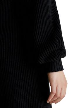 Robe Calvin Klein Jeans Intarsia Noire Femme