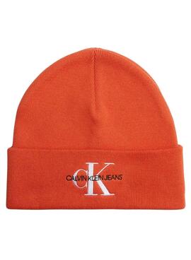 Chapeau Calvin Klein Jeans Monologo Knitted Orange