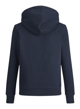 Sweat Jack & Jones Logo Bleu Marine Garçon