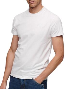 T-Shirt Superdry Vintage Blanc pour Homme