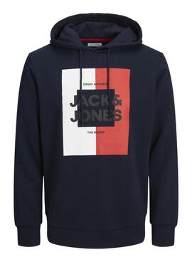 Sweat Jack & Jones Oscar Bleu Marine pour Homme