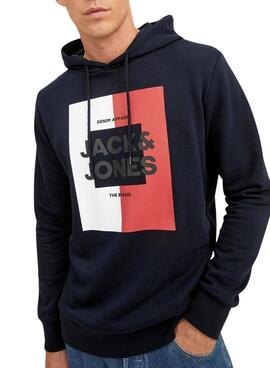 Sweat Jack & Jones Oscar Bleu Marine pour Homme