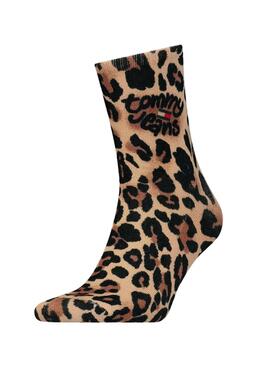 Chaussettes Tommy Jeans TH Uni Leopardo Femme