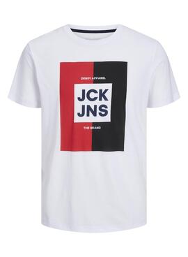 T-Shirt Jack & Jones Oscar Blanc pour Homme
