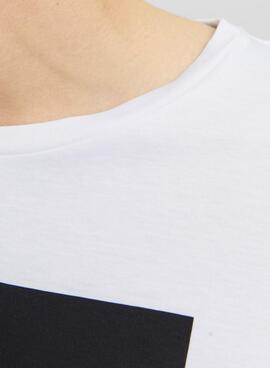 T-Shirt Jack & Jones Oscar Blanc pour Homme
