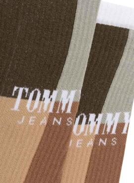 Chaussettes Tommy Jeans TH Uni Beige Colorblock