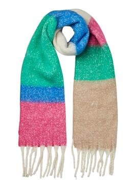 Écharpe Pieces Béa Long Multicolor pour Femme