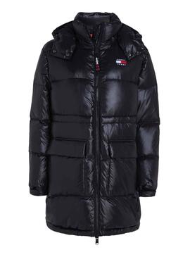 Veste Tommy Jeans Midi Alaska Noire Femme