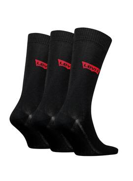 Chaussettes Levis Regular Coupé Batwing Noire Unisex