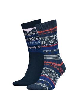 Chaussettes Levis Coupe régulière Bootsock Bleu Unisex