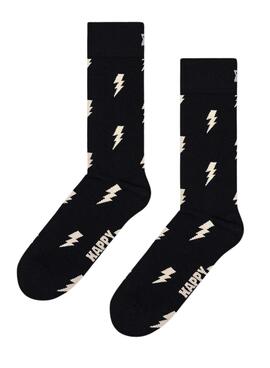 Chaussettes Happy Socks Flash Noires pour Homme