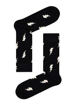 Chaussettes Happy Socks Flash Noires pour Homme