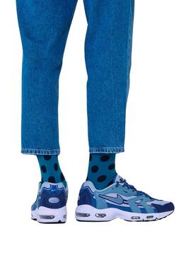 Chaussettes Happy Socks Big Point Bleu Marine Homme Femme