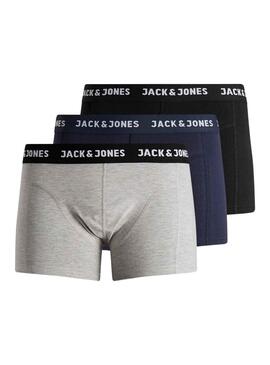 Pack 3 Slip Jack & Jones Multi Homme
