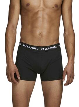 Pack 3 Slip Jack & Jones Noires Homme