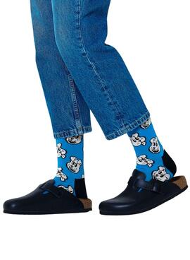 Chaussettes Happy Socks Doggo Bleu Homme et Femme