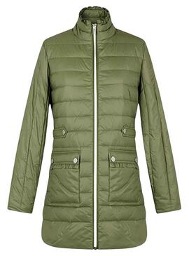 Plumifero Naf Naf Rembourré Vert pour Femme