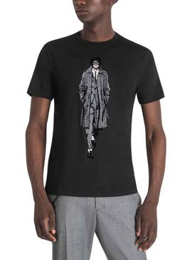 T-Shirt Antony Morato Slim Fit Noire Homme