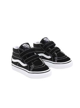 Baskets Vans Sk8 Mid Reissue Noires pour Bébé