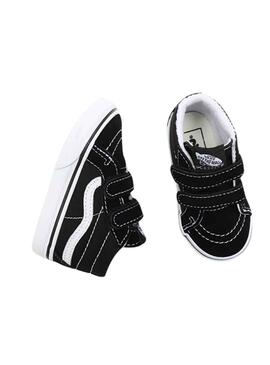 Baskets Vans Sk8 Mid Reissue Noires pour Bébé