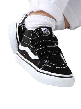 Baskets Vans Sk8 Mid Reissue Noires pour Bébé