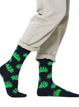 Chaussettes Happy Socks Frog Noires Homme et Femme