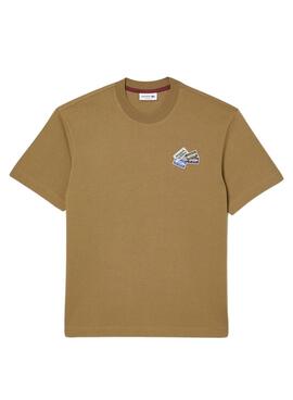 T-Shirt Lacoste Insignias Camel pour Homme