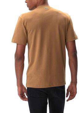 T-Shirt Lacoste Insignias Camel pour Homme