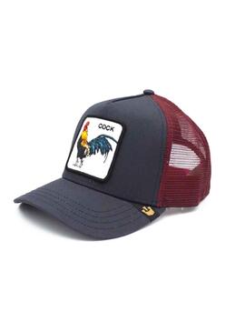 Casquette Goorin Bros The Rainarc Bleu y Rouge