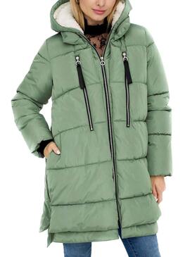 Veste Only New Nora Long Vert pour Femme