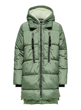 Veste Only New Nora Long Vert pour Femme